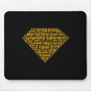 Mousepad Monte de Consciência do Cancer de Herói do Linfoma