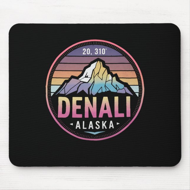Mousepad Monte Denali Alasca Montanhista Escalando Nacional (Frente)