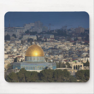 Mousepad Monte do Templo e Cúpula da Rocha, amanhecer