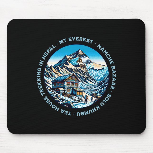 Mousepad Monte Everest Namche Bazaar Casa de Chá Trekking N (Frente)