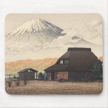 Monte Fuji da arte do hanga da canela de Narusawa