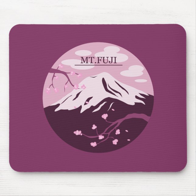 Mousepad Monte Fuji (Rosa) (Frente)