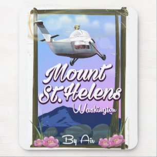 Mousepad Monte Rua. Helens Washington Poster de viagens