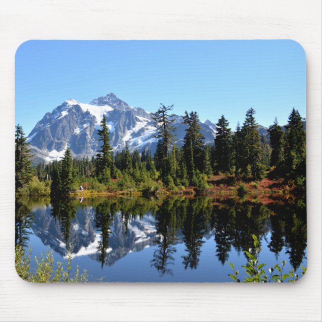 Mousepad Monte Shuksan em um Dia Ensolarado (Frente)