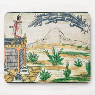 Mousepad Montezuma II que olham um cometa, 1579