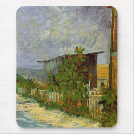 Mousepad Montmartre Path with Sunflower por Van Gogh