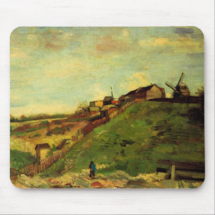 Mousepad Montmartre: Pedreira, os Moinhos por Vincent van G