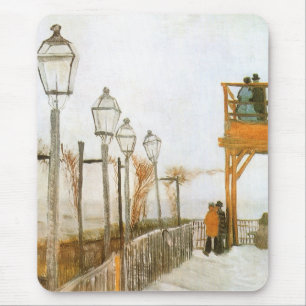 Mousepad Montmartre por Vincent van Gogh, belas artes do
