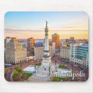 Mousepad Monument Circle, Indianapolis, Indiana, EUA