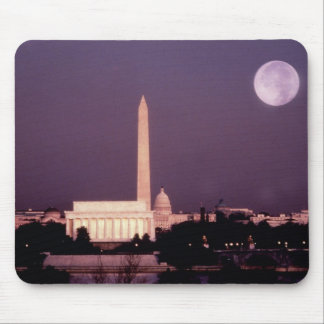 Mousepad Monumento de Washington, o Capitólio e Jefferson