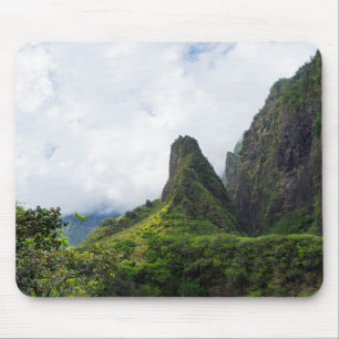 Mousepad monumento do estado da agulha iao em maui hawaii