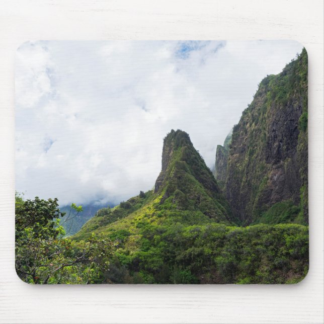 Mousepad monumento do estado da agulha iao em maui hawaii (Frente)