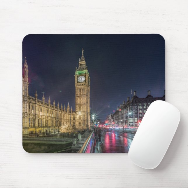 Mousepad Monumentos | Big Ben à Noite (Com mouse)