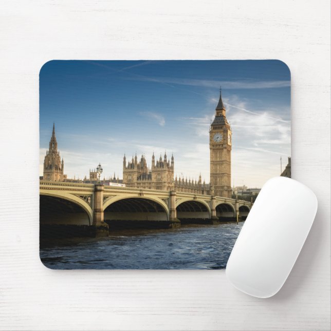 Mousepad Monumentos | Big Ben, Londres Inglaterra (Com mouse)