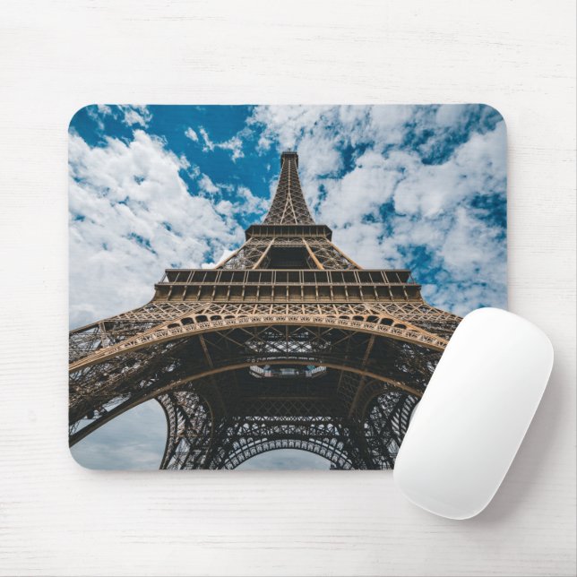 Mousepad Monumentos | Olhando para a Torre Eiffel (Com mouse)