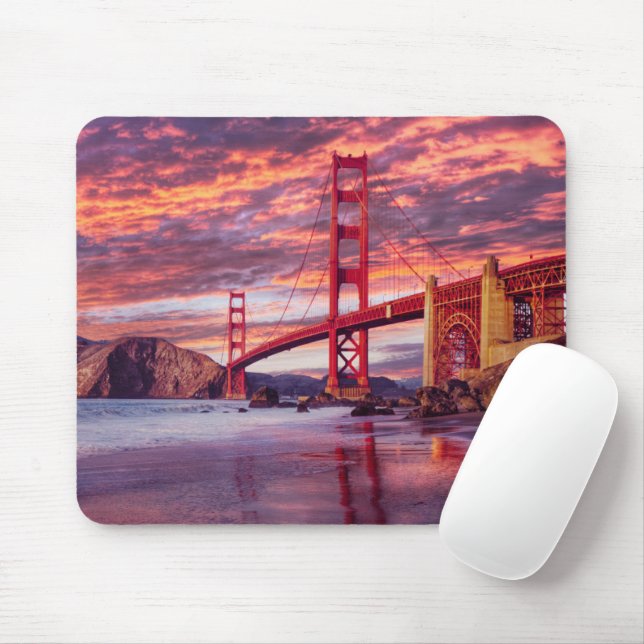 Mousepad Monumentos | Porta do Ouro São Francisco, CA (Com mouse)