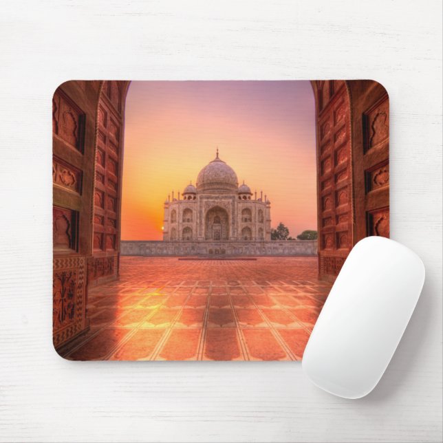 Mousepad Monumentos | Taj Mahal, Índia à Sunset (Com mouse)