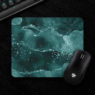 Mousepad Moody Agate Teto Verde Malachite Rich Jewel Tone