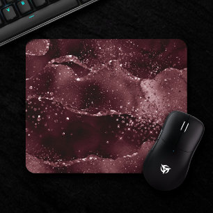 Mousepad Moody Agate   Vinho Bordéus Sangria Merlot Maroon