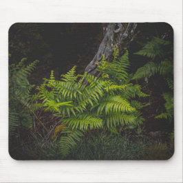 Mousepad Moody green nature theme with ferns