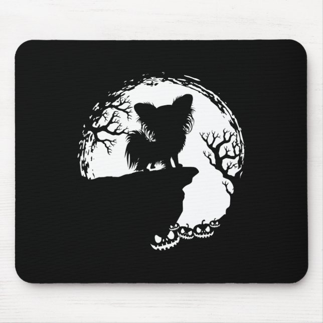 Mousepad Moon Tree Pumpkin Mountain Papilão D (Frente)