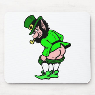 Mousepad Mooning Leprechaun