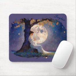 Mousepad Moonlit Dreamer - Serene Night Sky