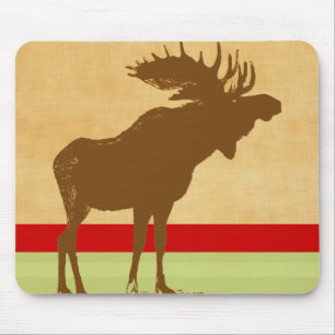 Mousepad Moose Christmas