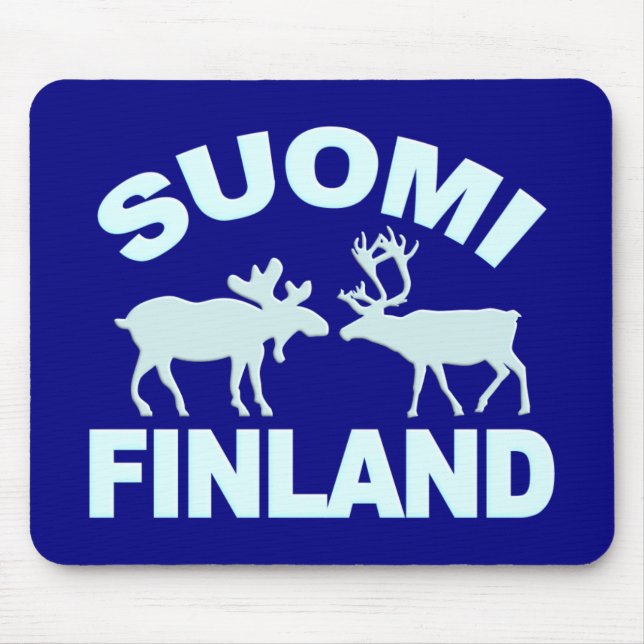 Mousepad Moose da Finlândia e Reindeer (Frente)