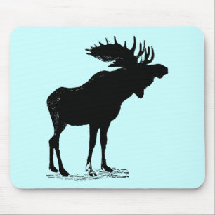 Mousepad Moose Silhouette
