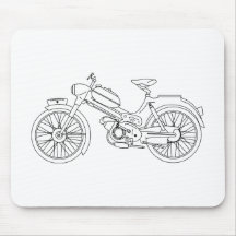 Moped PUCH MS 50 Motor Patinete Blueprint