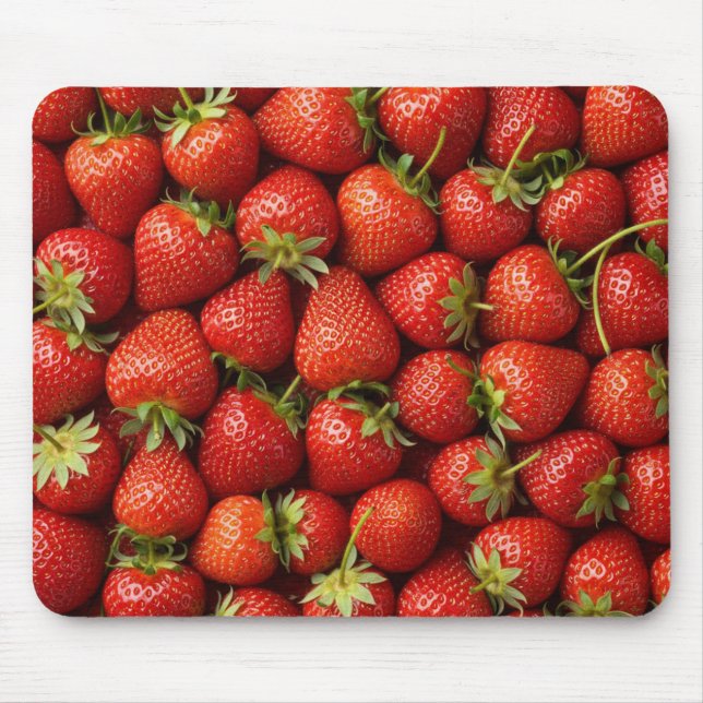 Mousepad Morango Fresco de Jardim (Frente)