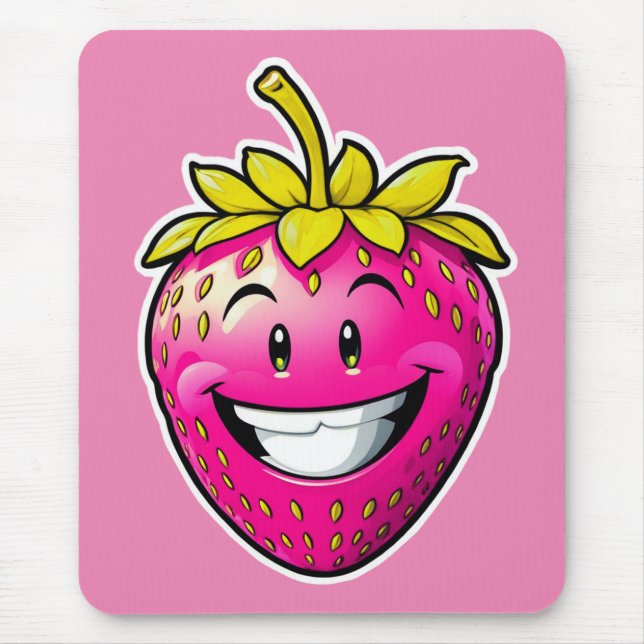 Mousepad Morango Rosa (Frente)