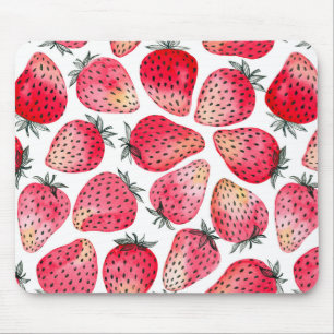 Mousepad Morangos, cor da água e tinta