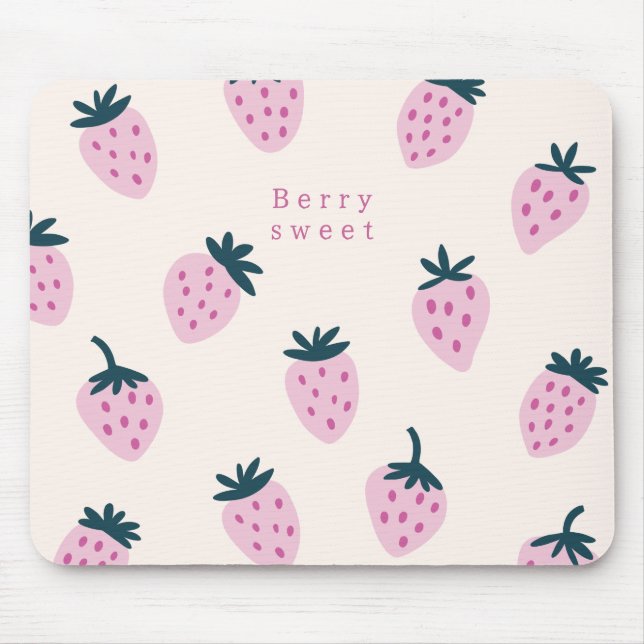Mousepad Morangos rosa (Frente)
