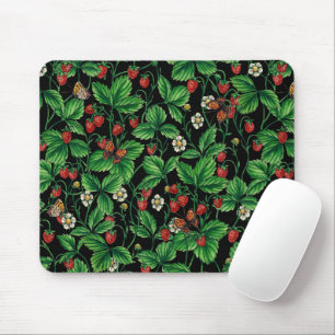 Mousepad Morangos selvagens a preto