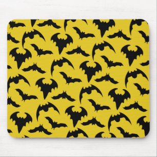 Mousepad Morcegos Amarelos e Pretos Halloween