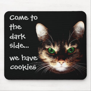 Mousepad Morcegos - "O Lado Escuro tem Cookies"