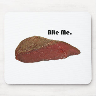 Mousepad Morda-Me Engraçado Bife Piada