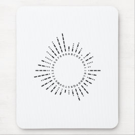Mousepad Morse Code Alphabet
