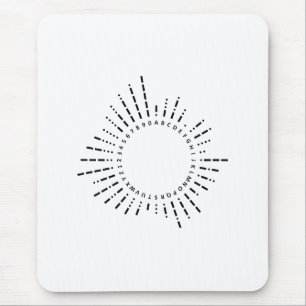 Mousepad Morse Code Alphabet