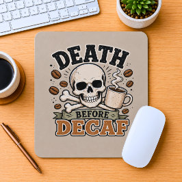 Mousepad Morte Antes do Descafeinado