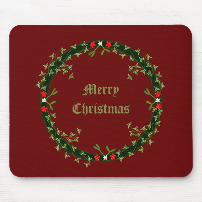 Mousepad Morte de Natal Gótica Personalizada (Frente)