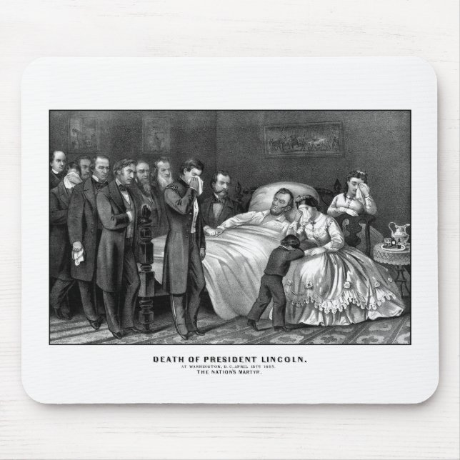 Mousepad Morte do presidente Lincoln (Frente)