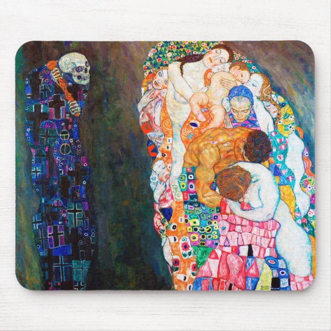 Mousepad Morte e vida, Gustav Klimt (Frente)