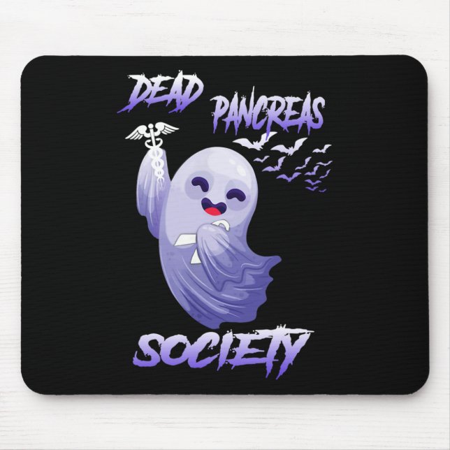 Mousepad Morto de Sensibilização do Diabetes Pancreias Soci (Frente)