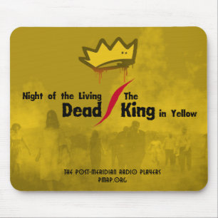 Mousepad Morto/rei vivo no camarote amarelo com coroa