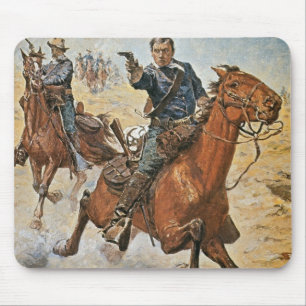 Mousepad Morto Sure: um soldado da cavalaria dos E.U. nos