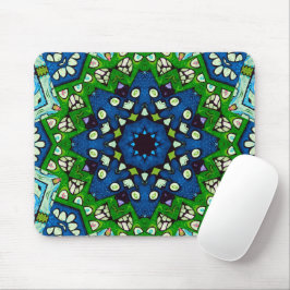 Mousepad Mosaico Blue Hippie Boho Mandala