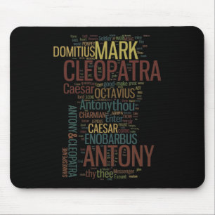 Mousepad Mosaico da palavra de Antony e de Cleopatra